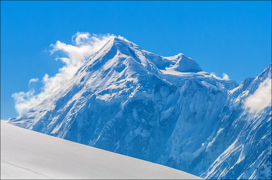 close view of dhaulagiri peak